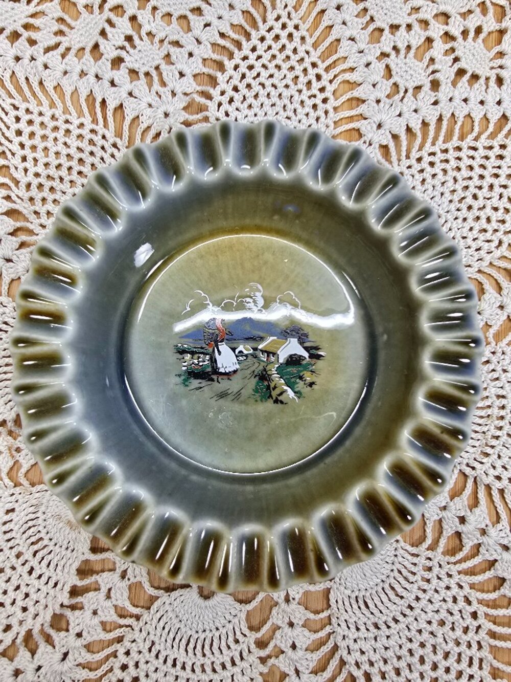 Vintage Wade Coarmagh Porcelain Ashtray Trinket Dish Made in Ireland Never Used